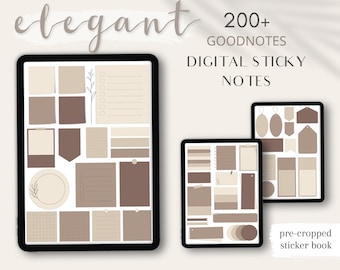 200+ Goodnotes Sticky Notes, Elegant Digital Widgets for Notebook, Planner, Journal | Digital Planner Notes | Goodnotes, Notability Stickers