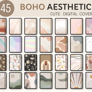 boho digital notebook covers