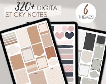 320+ Goodnotes Sticky Notes, Digital Goodnotes Stickers, Planner, Journal | Digital Planner Notes | Goodnotes, Notability Sticker Pack