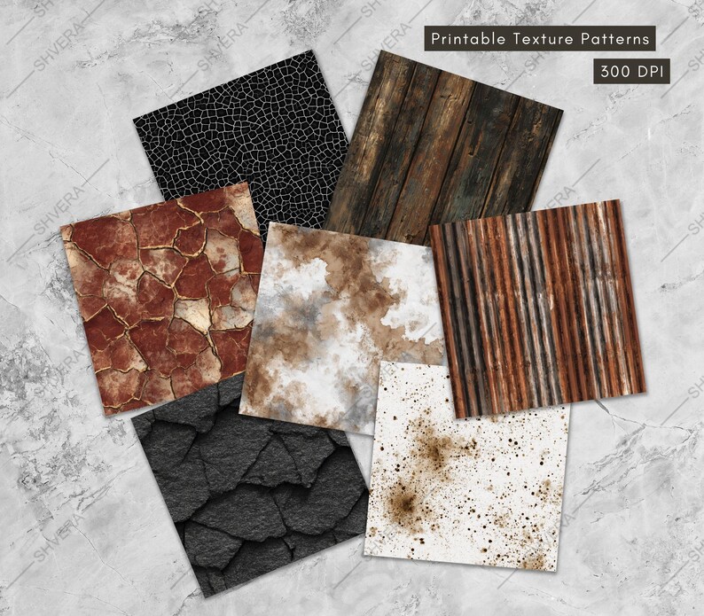 rustic brown junk journaling and scrapbooking paper pack