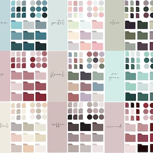 900+ BUNDLE Desktop Icons in 24 Color Schemes for MAC & WINDOWS ...