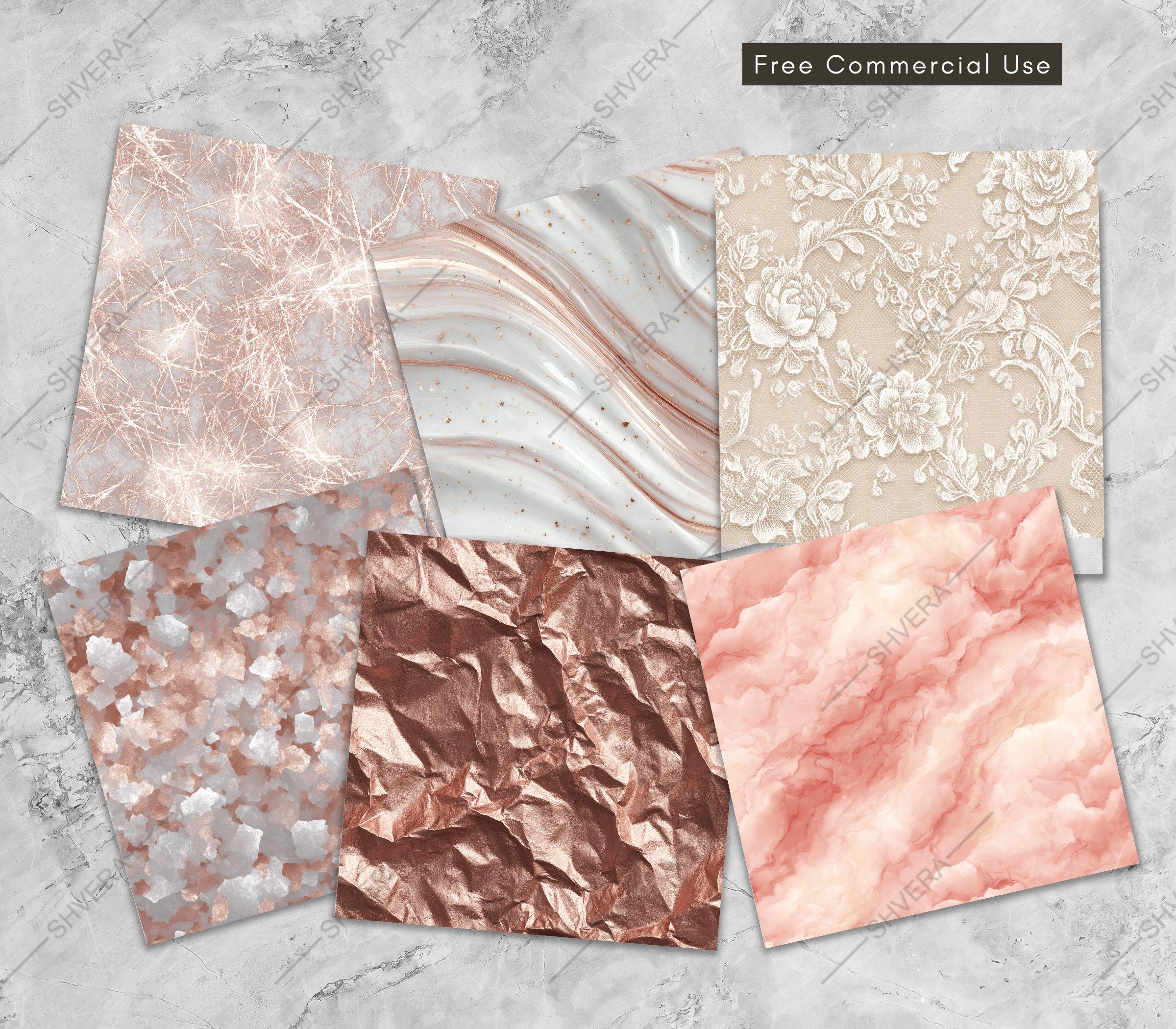 Soft Shell Pink Texture 30 Seamless Soft Pink Texture Bundle, Printable Marble. Glitter and Fur ...