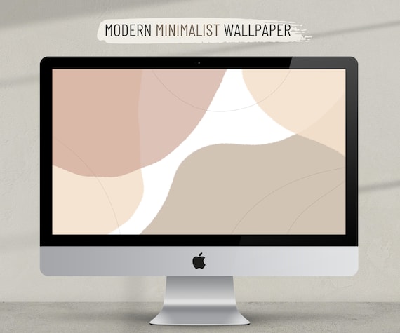 Modern Minimalist Wallpaper HD Abstract Wallpaper Neutral - Etsy Modern Minimalist Wallpaper HD Abstract Wallpaper Neutral - Etsy