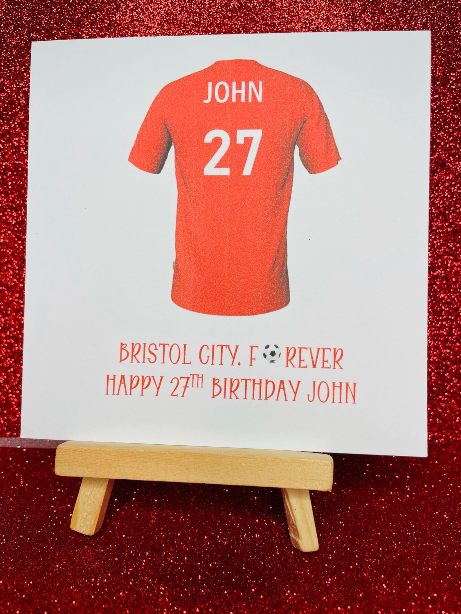 Bristol City personalised football birthday card/Bristol City Etsy