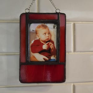 Instax Mini Bilderrahmen zum Aufhängen - Buntglas, verschiedene Farben