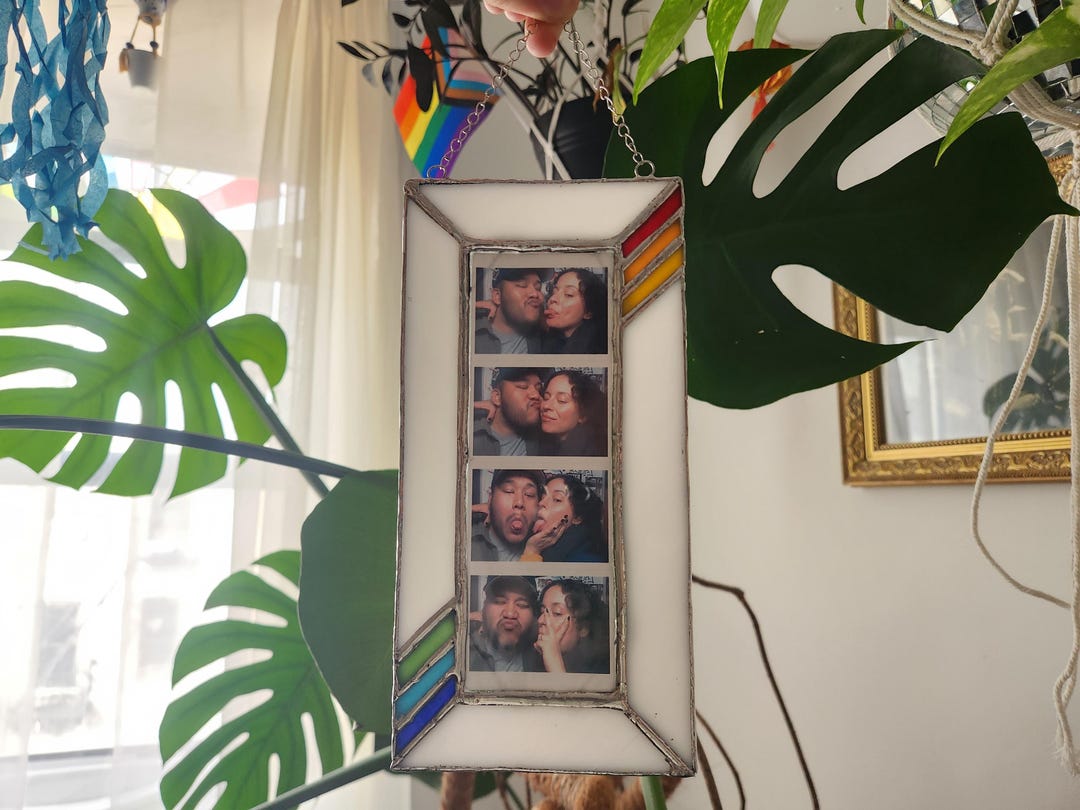 Rainbow Photobooth Frame - 2x6 Inch, Stained Glass, LGBT Pride - Etsy