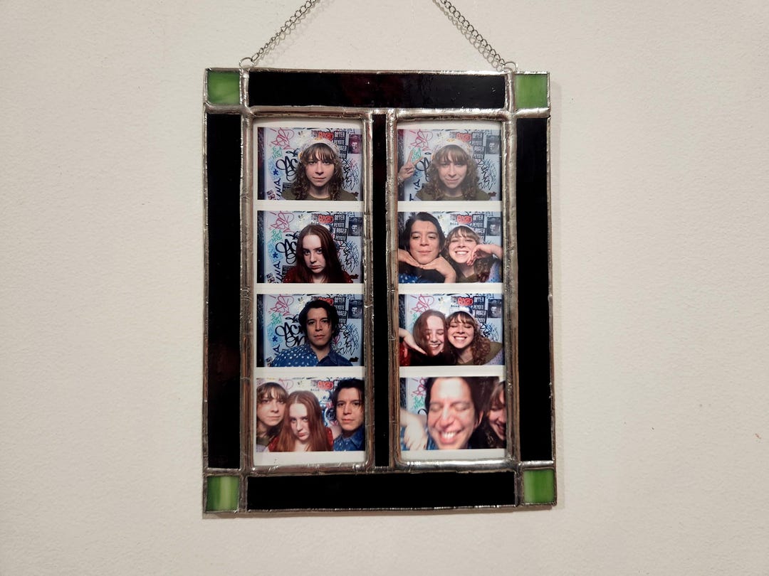 Double Stained Glass Photobooth Strip Frame – 2x6 Inch Photo Display - Etsy