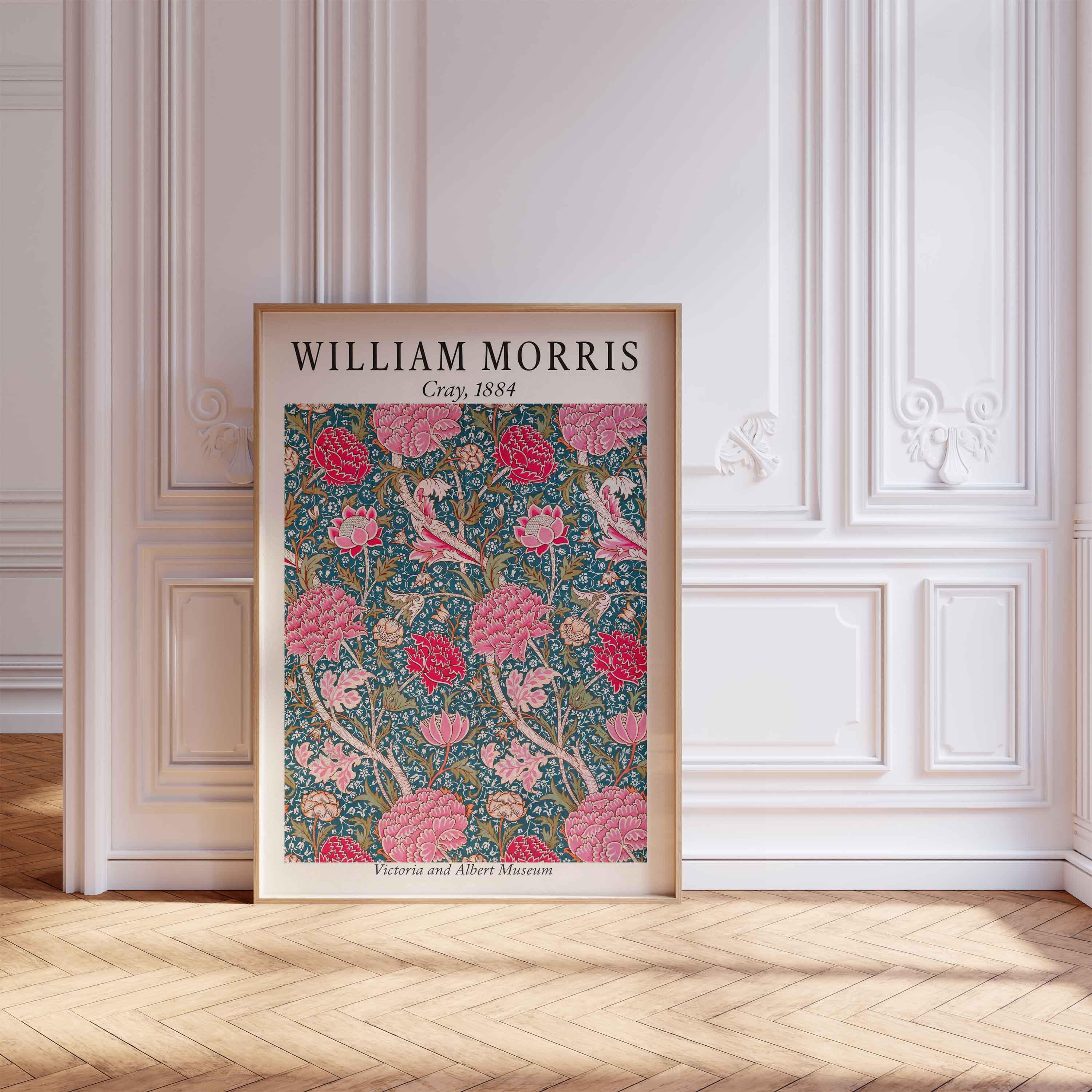 William Morris Poster Cray 1884 Vintage Art Print Arts and Crafts