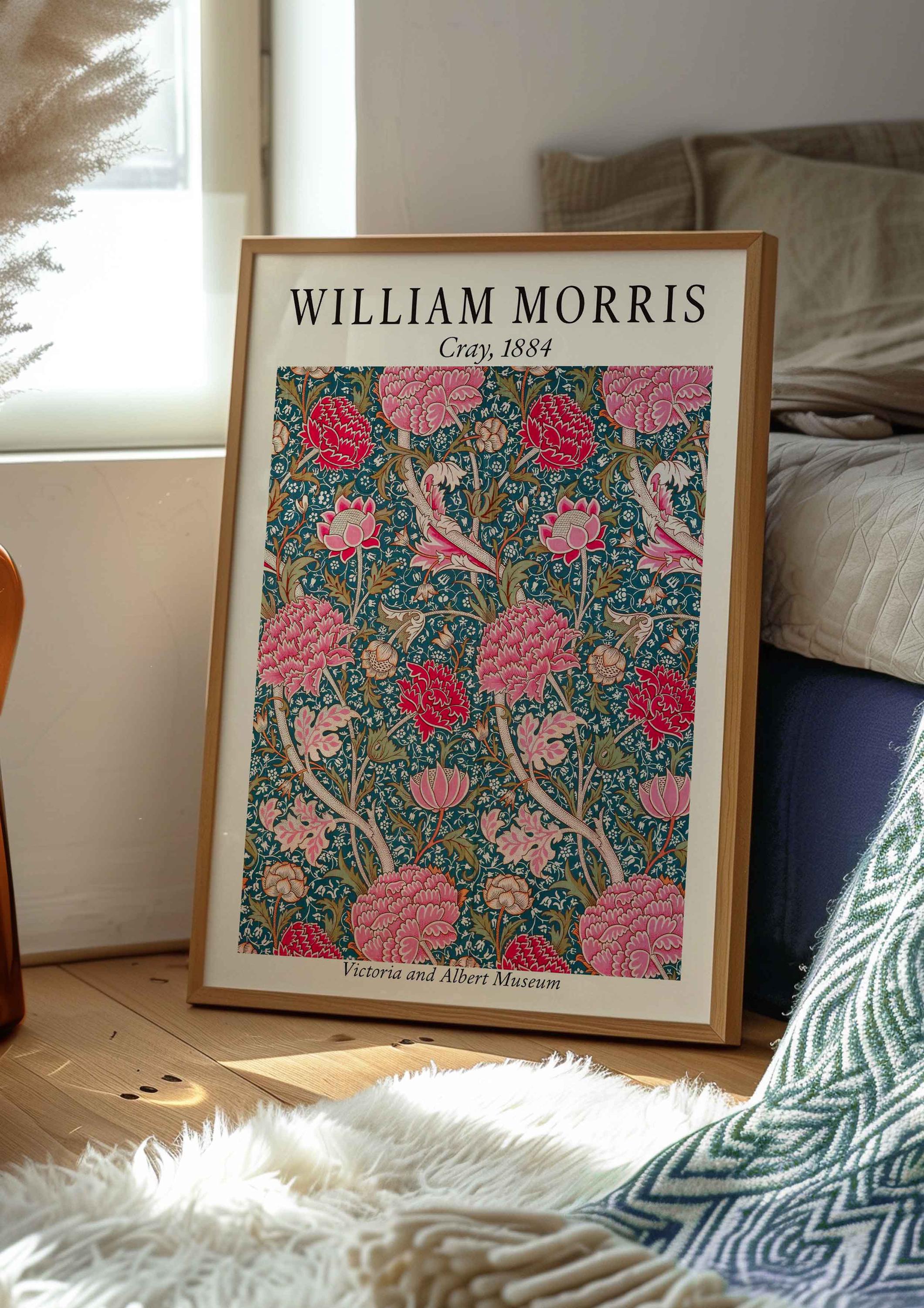 William Morris Poster Cray 1884 Vintage Art Print Arts and Crafts