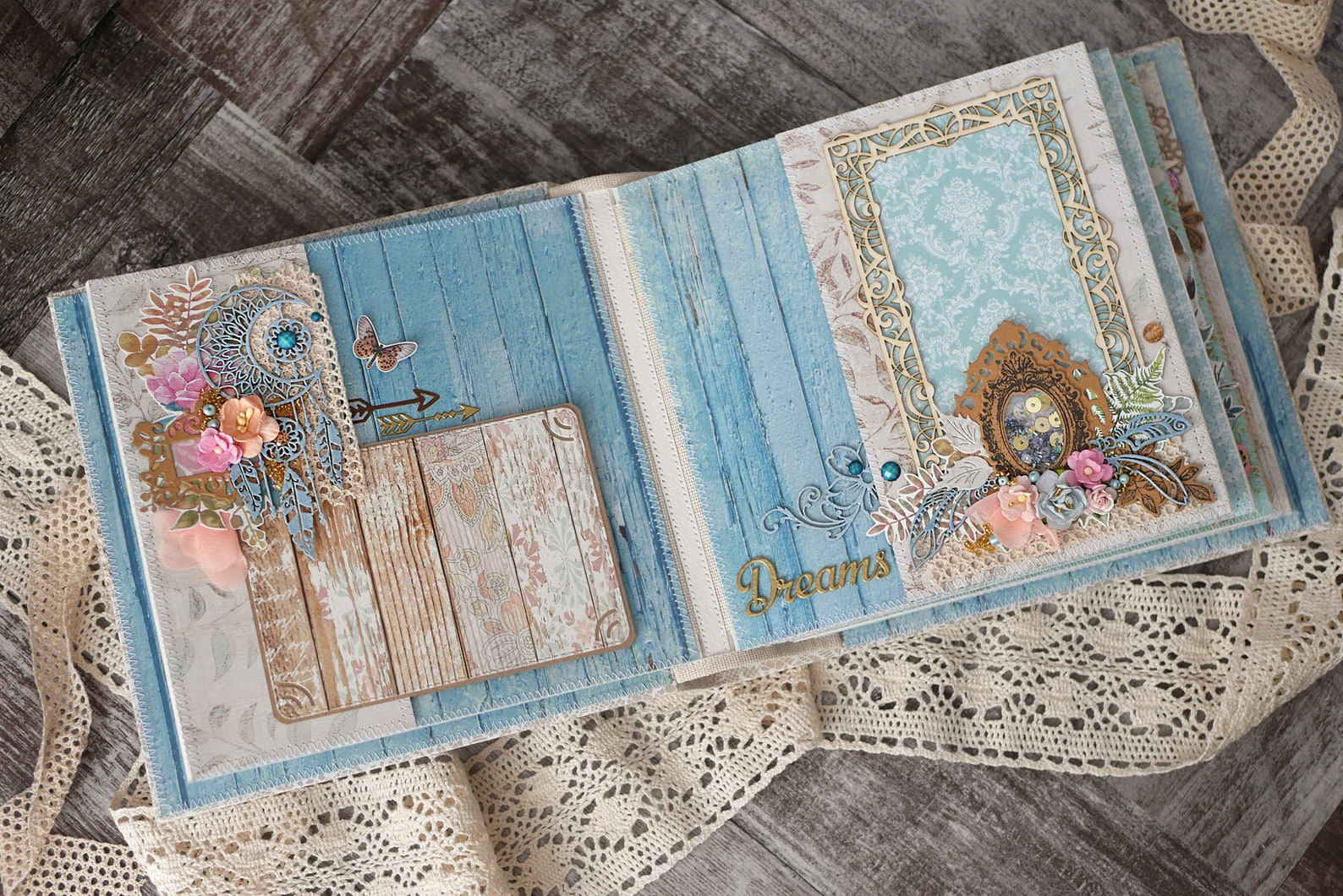 Scrapbook Album Tutorial Binding album Video Tutorial DIY Etsy