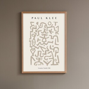 PAUL KLEE | Paul Klee Painting Poster | Abstract Sketch | Mid Century Modern | Abstract Drawing Art