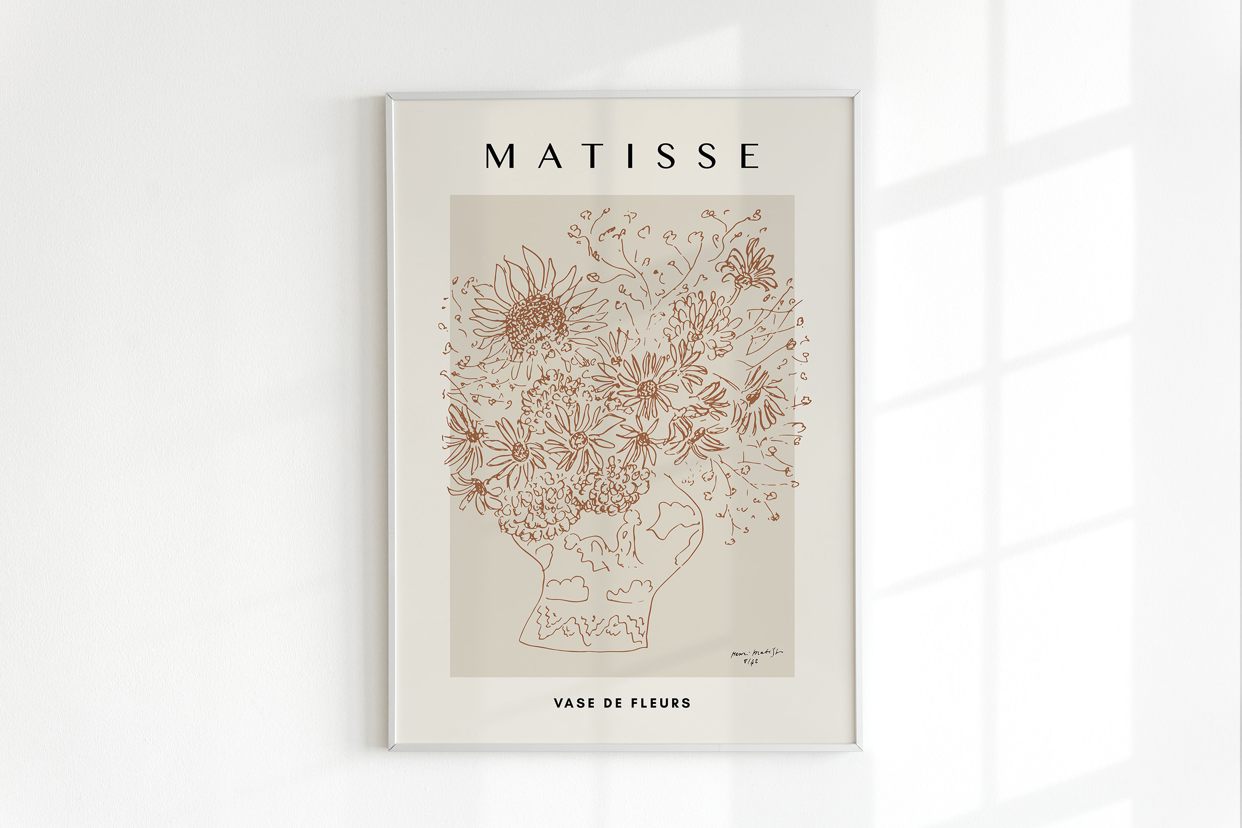 HENRI MATISSE Matisse Sunflower Drawing Art Minimal Line Etsy Finland