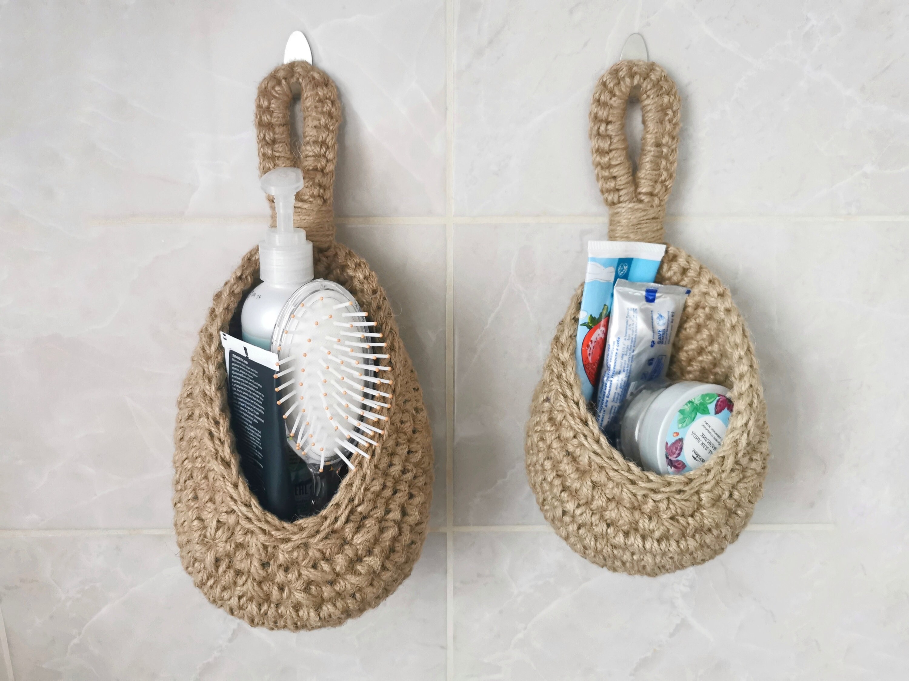 Hanging Jute basket eco friendly storage Jute rope basket Etsy
