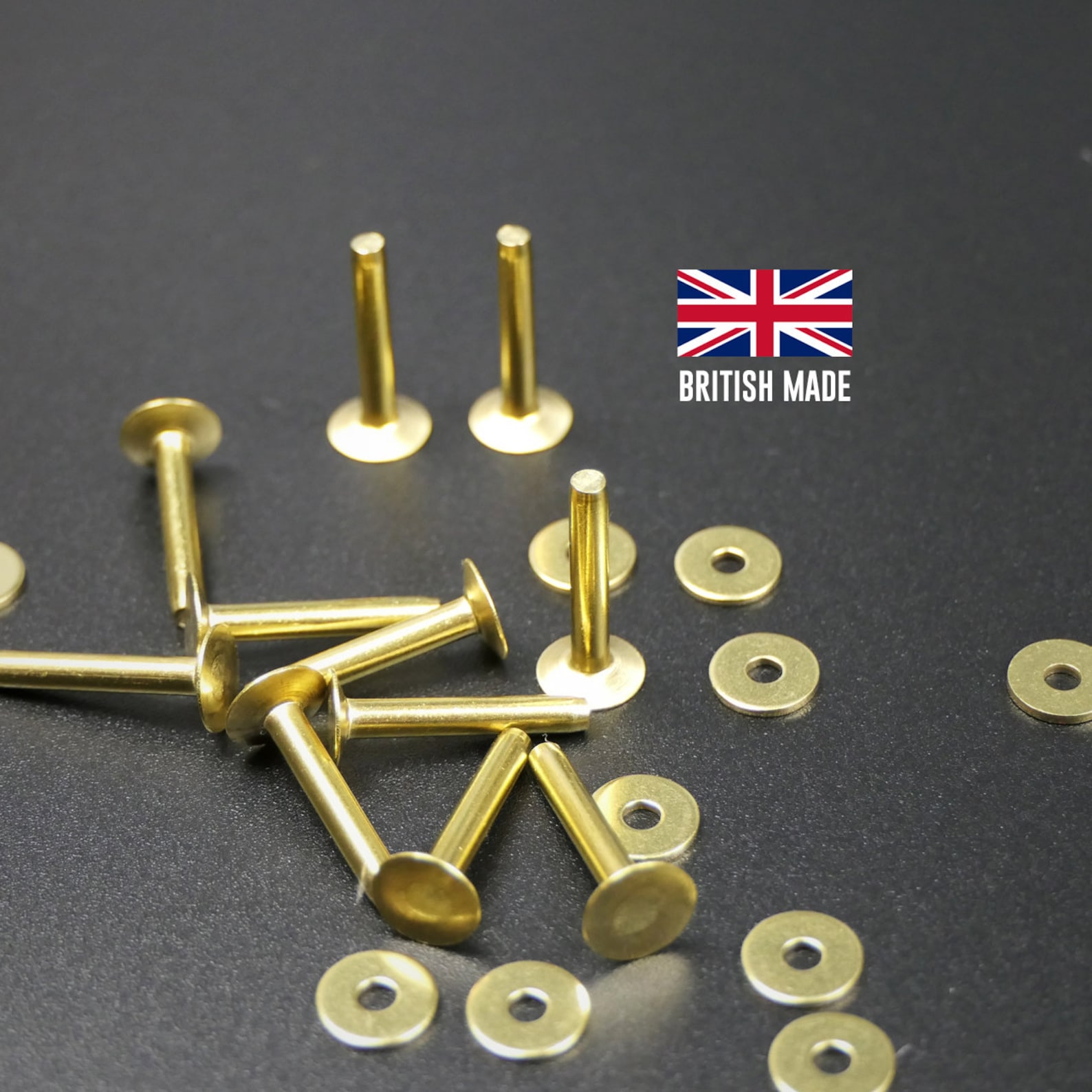 Brass Rivet & Burr Saddlers Rivets UK Made Solid Brass Etsy