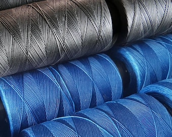 Italian SLAM Thread 0.6mm - Waxed, Braided polyester sewing thread