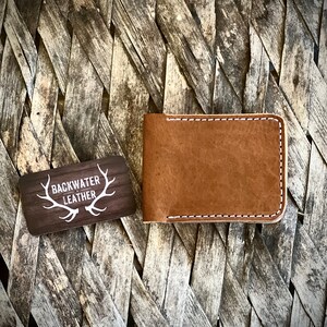 Handmade leather billfold