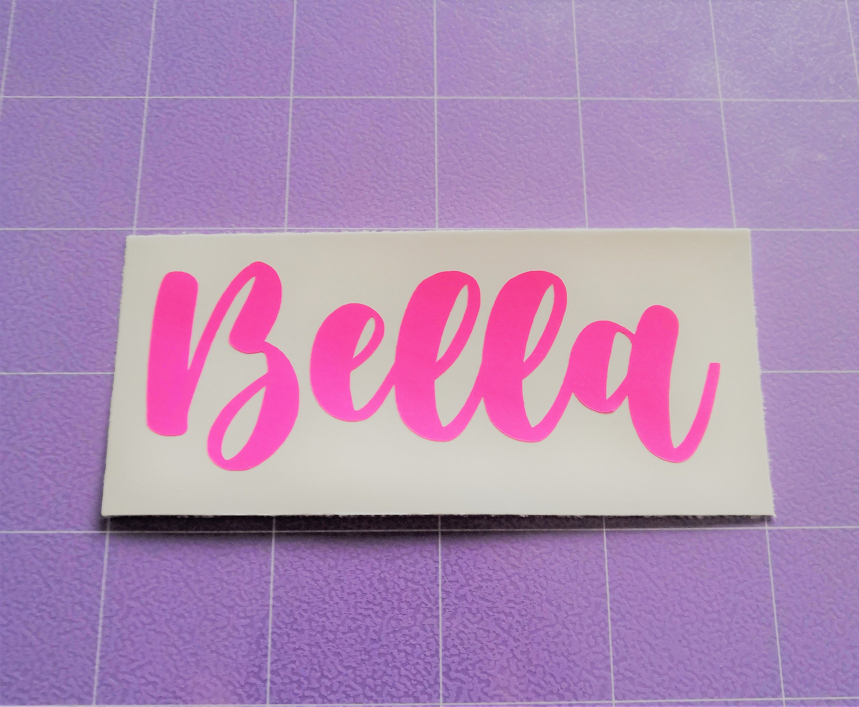 Personalised Vinyl Name Stickers Custom Name Labels Etsy