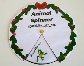 Animal Spinner | Exercise Activity | Childrens Fun Activities | Spin the Wheel and Move | Animals | Get Active