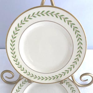 Old Ivory Syracuse Dinnerware/Greenwood/Green Laurels/Set of 2/Salad  Plate/Replacement