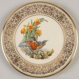 Lenox-collectie van 12 Boehm-vogelborden/24 kt goud/vervanging/cadeau