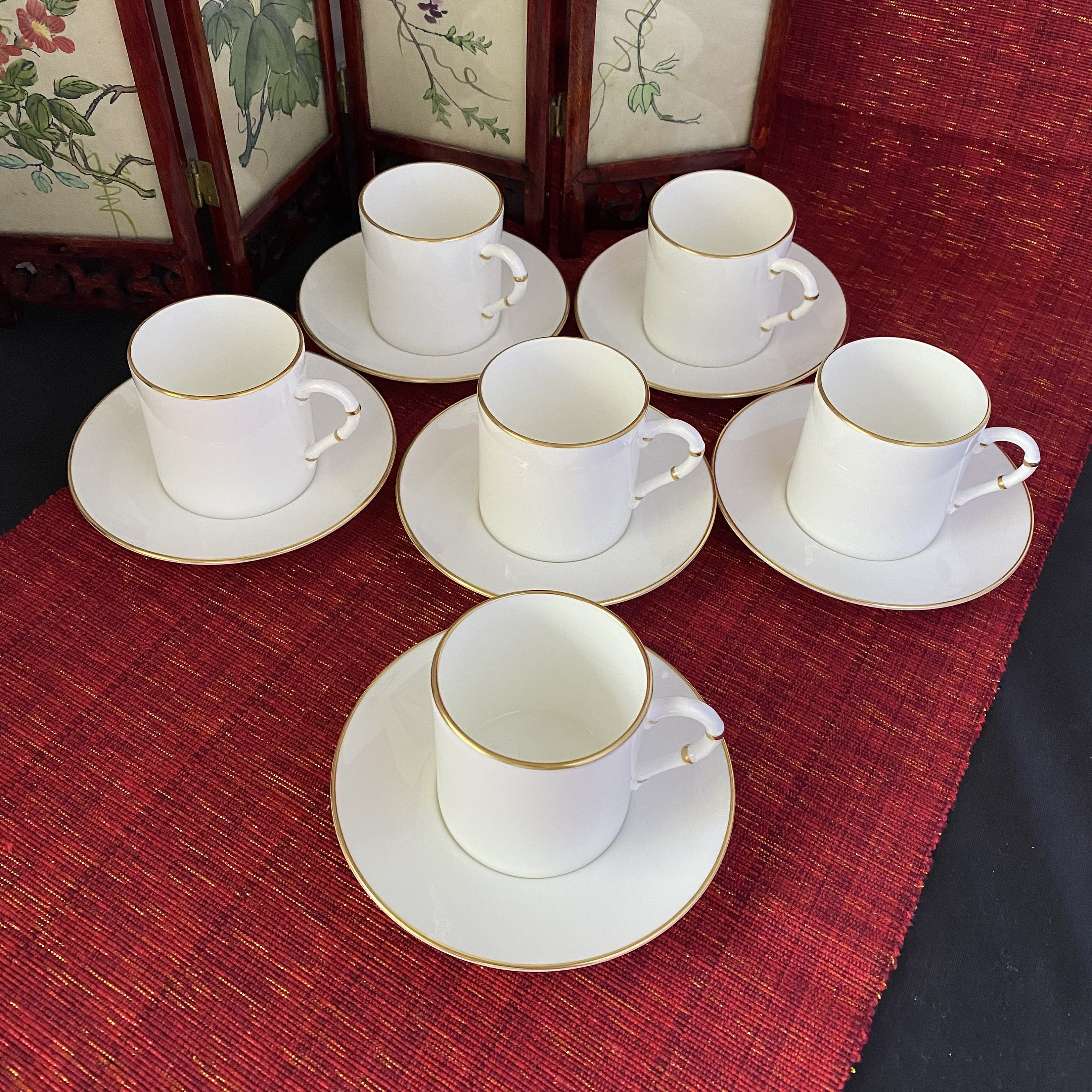 Set of 6 Demitasse Cups and Saucers - Etsy