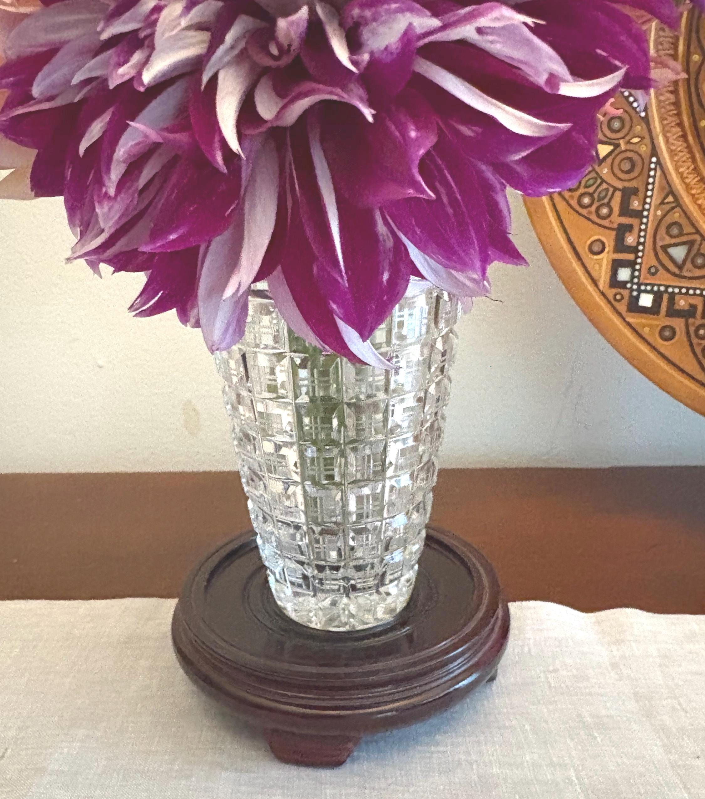 Lausitzer Germany Crystal Vase - Etsy
