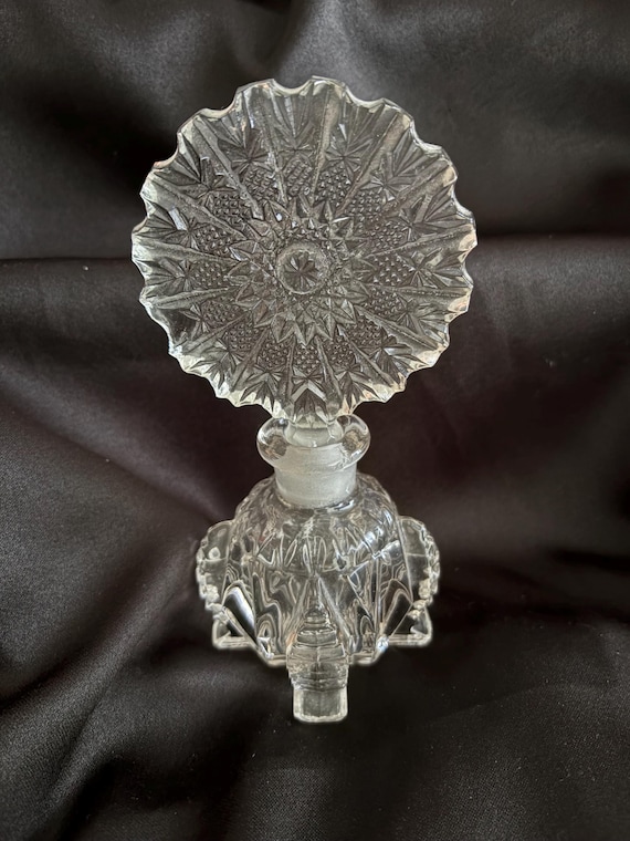 Imperial Glass Co Snowflake Art Deco Perfume Bottle