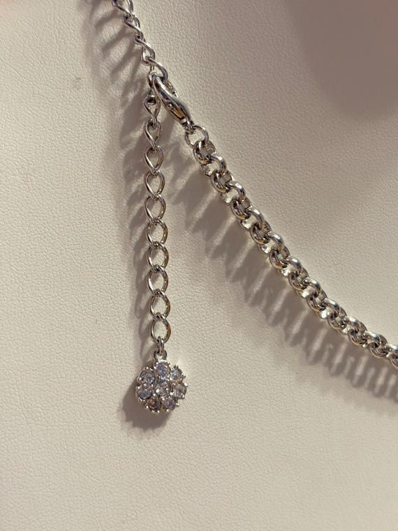 Kenneth Jay Lane/ KJL/ Pave Crystal with Faux Pea… - image 6