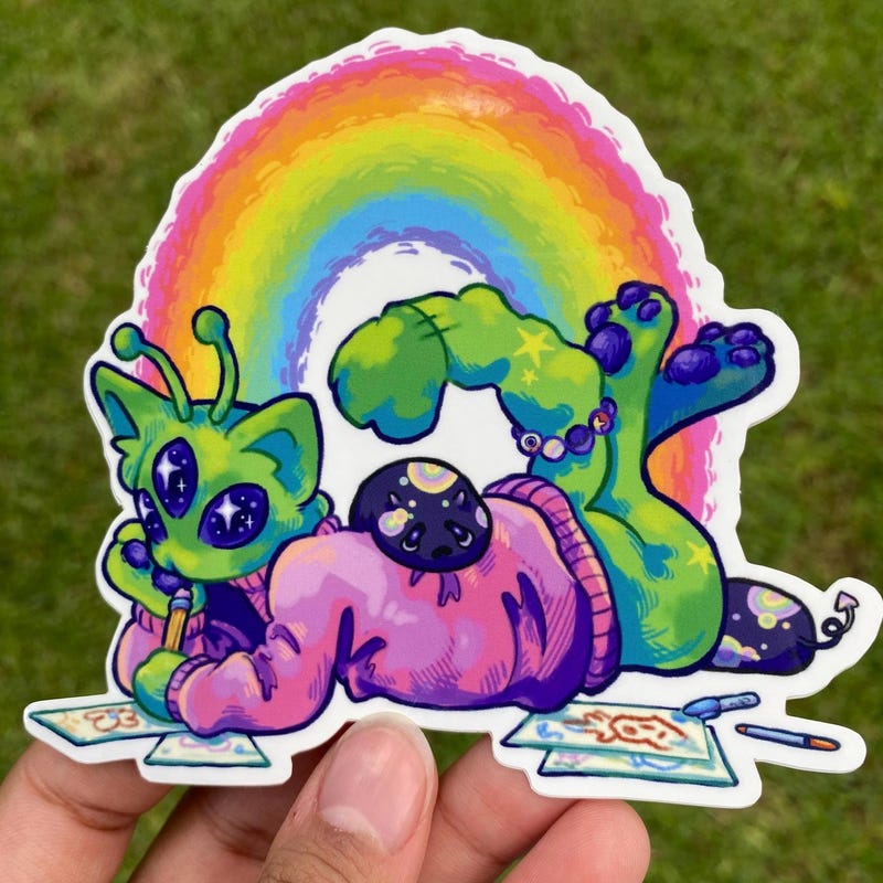 Alien Cat Plush - Etsy
