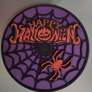 Halloween sign happy halloween / laser /cut files / svg /dxf /ai /lbrn/ files included/ Digital download
