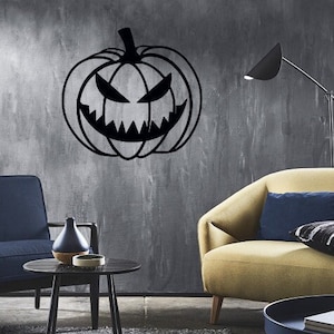 Halloween pumpkin wall / laser /cut files / svg /dxf /ai /lbrn/ files included/ Digital download
