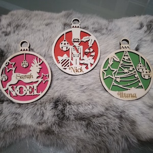 Christmas ornaments nutcracker reigndeer tree laser cut ready Dfx Svg Ai Lbrn files included