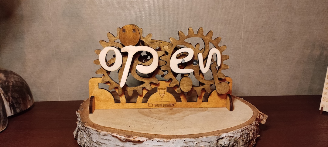 Open Closed Sign Laser Cut Files / Download / Lbrn Svg Ai Dfx Files ...