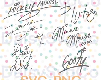 Free Free Disney Autographs Svg 217 SVG PNG EPS DXF File
