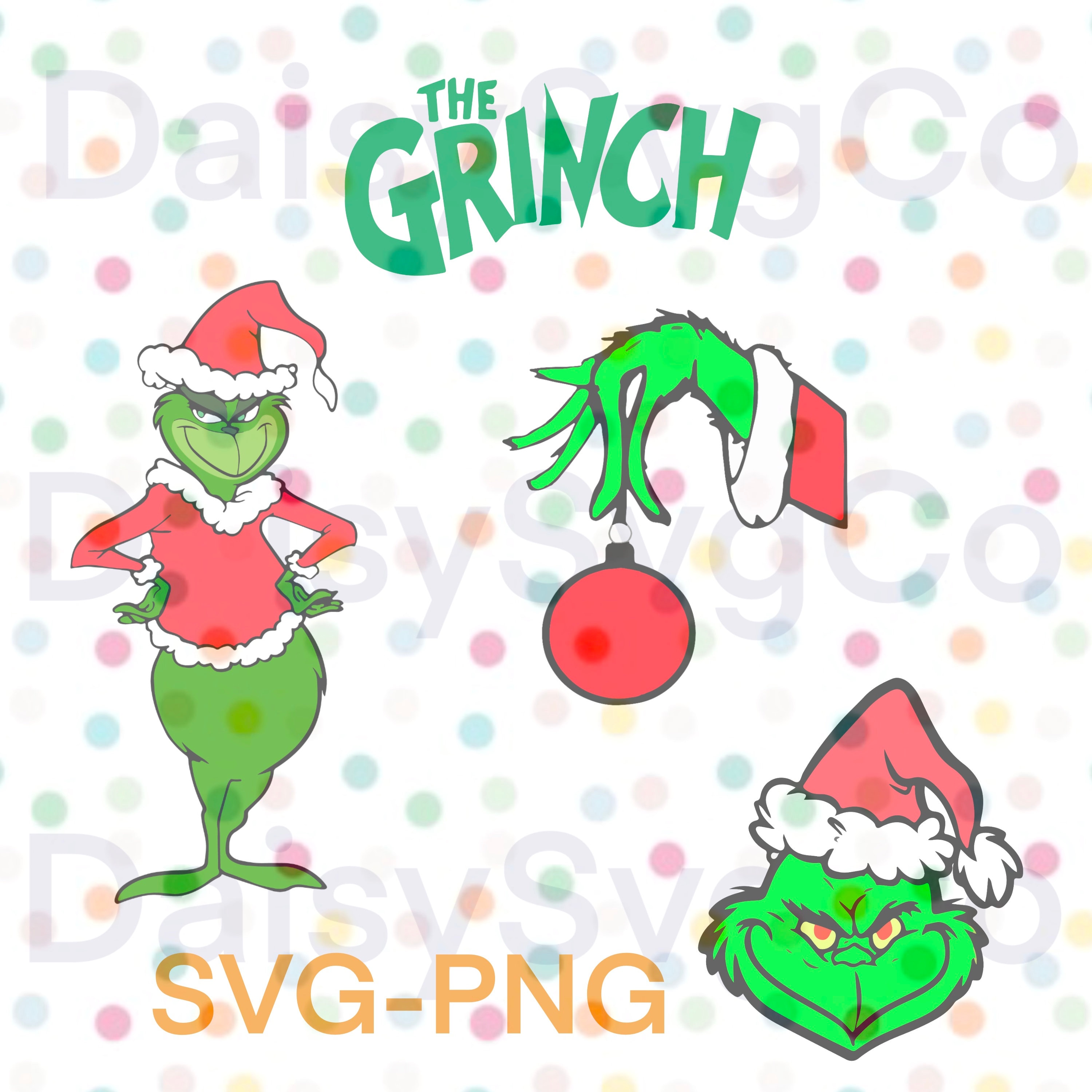 The Grinch-christmas Bundle-grinch Face-grinch Hand-grinch - Etsy