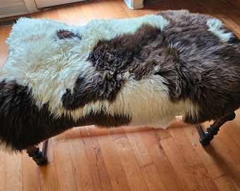 Beautiful Sheepskin, Rug, Pet bed, Throw, accent piece. Super soft, Imported from Poland directly to me, eco friendly, all natural, undyed.