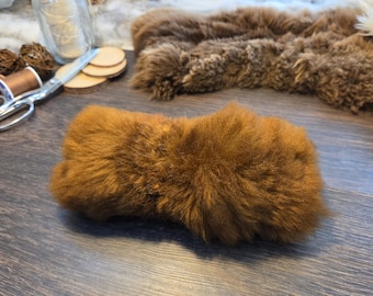 Handmade Alpaca Fur Cat Toy Kicker, Catnip Optional. Cotton and crinkle Filled, Real Fur cat toys. All natural