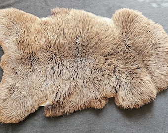 Beautiful Sheepskin, Rug, Pet bed, Throw, accent piece. Super soft, Imported from Poland directly to me, eco friendly, all natural, undyed.