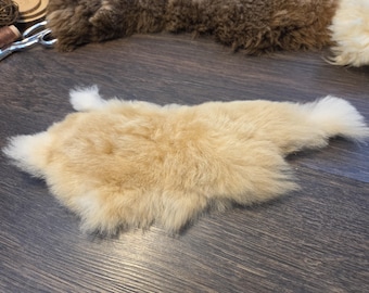Alpaca fur remnant piece, all natural, super soft, real fur. Free shipping. See pics for sizes. Whats shown is what you will receive.