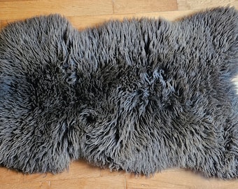 Beautiful Sheepskin, Rug, Pet bed, Throw, accent piece. Super soft, Imported from Poland directly to me, eco friendly, all natural, undyed.