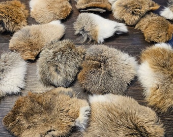 Rabbit fur remnants pieces, cat toys, crafts, DIY. Very soft scrap rabbit fur. Catnip infused option, free shipping