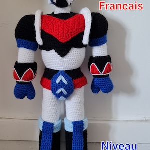 Grendizer, tutorial, pdf pattern, crochet