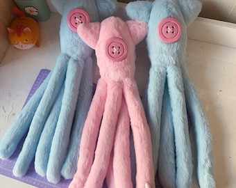Calamar de peluche azul. ¡POR ENCARGO!