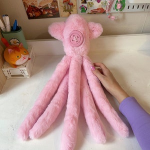 Blue plush squid from Coraline TO ORDER