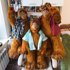 ALF Big toy TO ORDER Alf Stuffed Animal  Vintage Alf Alf replica dolls Alf plushie Retro 1986&#39;s