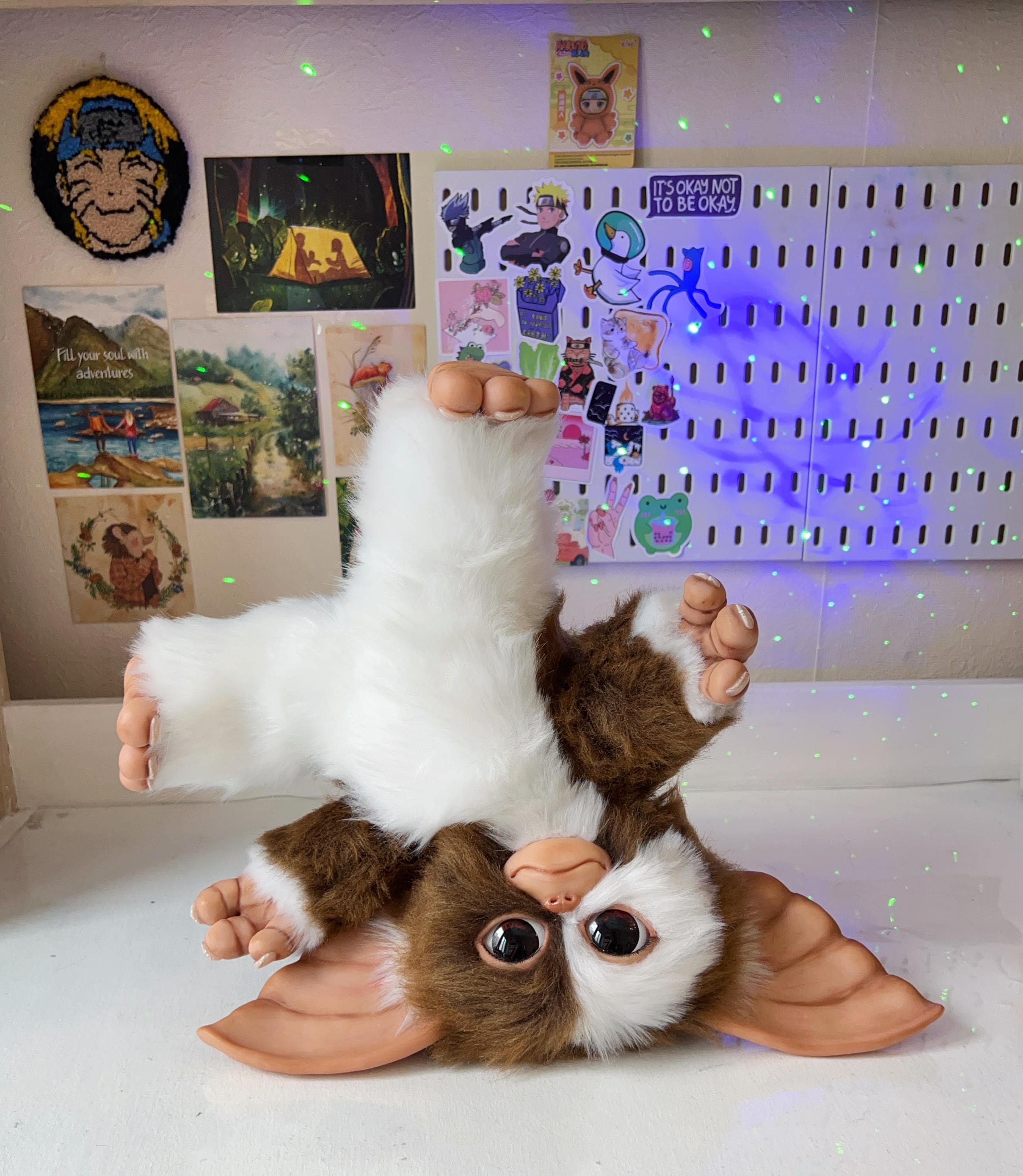 Gizmo Mogwai Plush Toy - Handmade Polymer Clay Doll TO ORDER