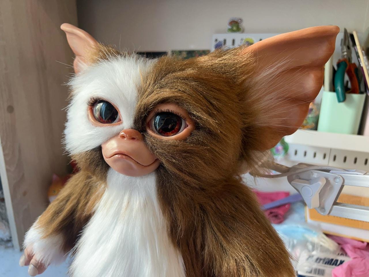 Gizmo Mogwai Plüschtier - Handgemachte Polymer Clay Puppe AUF
