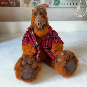 ALF toy TO ORDER Alf Mini Alf Stuffed Animal  Vintage Alf Alf replica dolls Alf plushie Retro 1986&#39;s