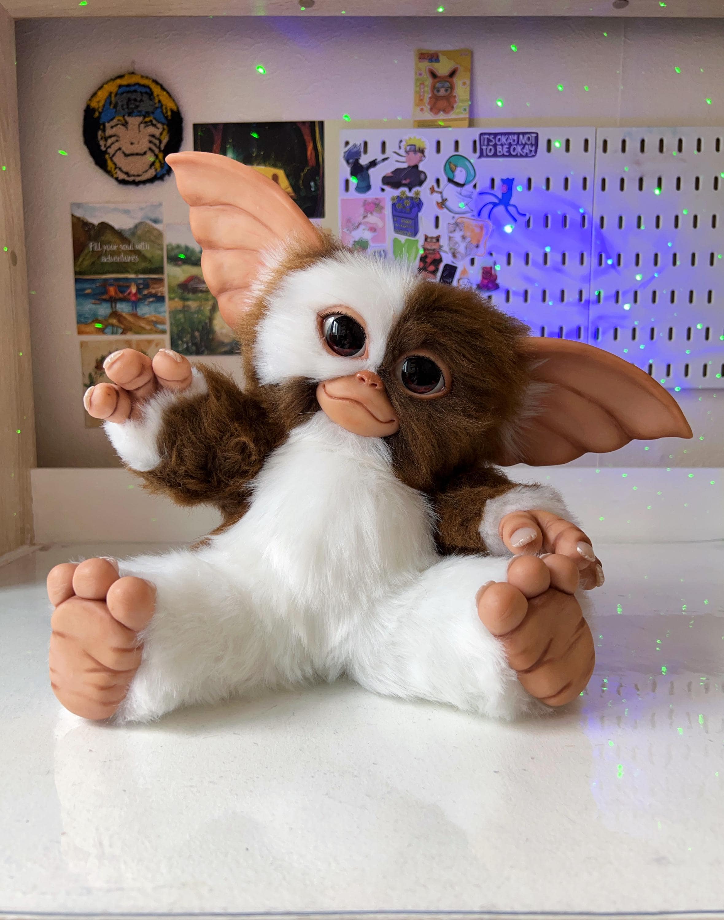 Gizmo Mogwai Plush Toy - Handmade Polymer Clay Doll TO ORDER