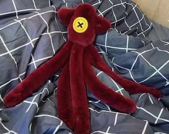 Red plush squid from Coraline TO ORDER